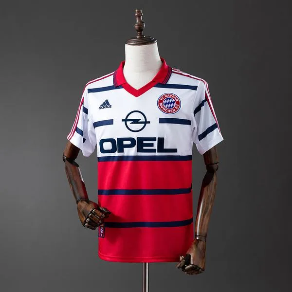 Camiseta de fútbol Bayern Munich 1998/00 VISITANTE MANGA CORTA VERSION FAN